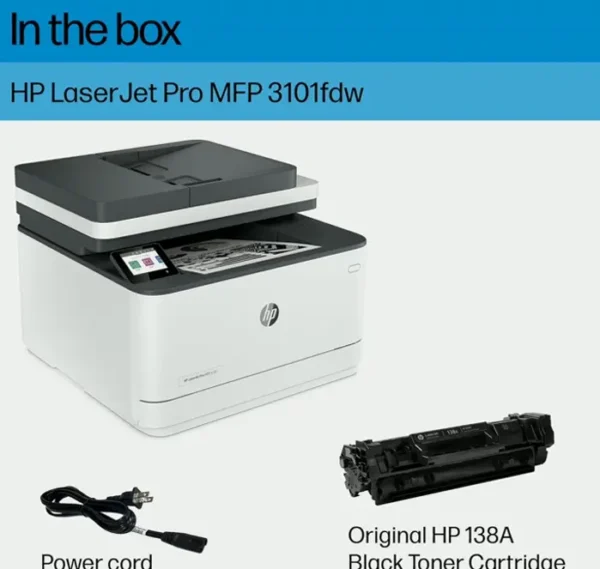 Hewlett-Packard Laser Printer Pro MFP 3101fdw Wi-Fi Printer