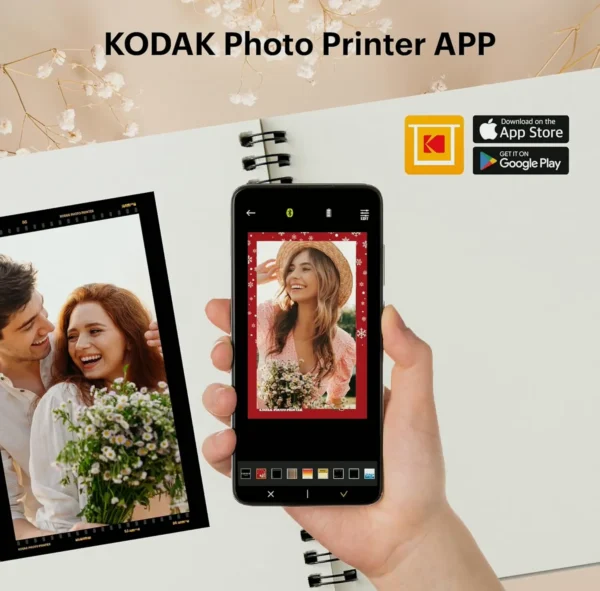 Kodak Dock 4PASS Photo Printer (4x6 Inches) Bundle