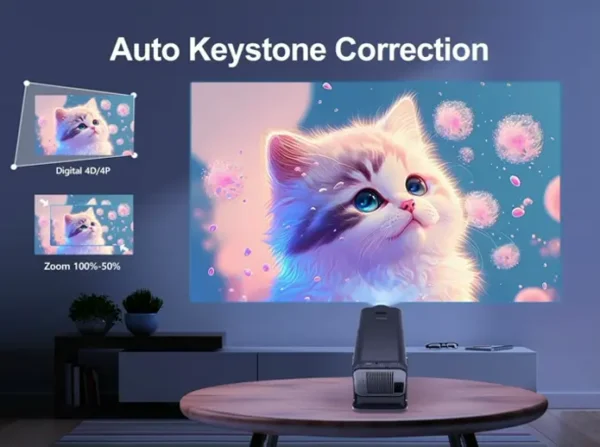 Mini 4K Projector with WiFi and Bluetooth