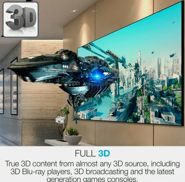 Optoma's Compact Game and Home Cinema Beamer, HD with 4K HDR