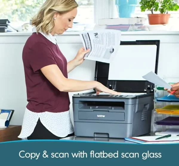 Brother's Monochrome Laser Printer Featuring Wireless & Duplex Printing