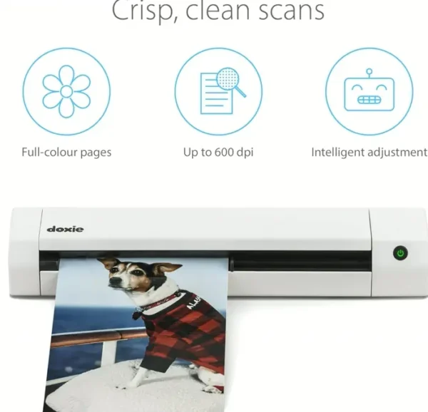 Portable Document Scanner Device with Rechargeable Battery