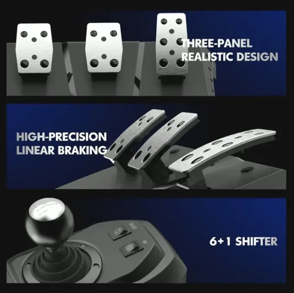 Brand Gaming Steering Wheel V9 and Pedal