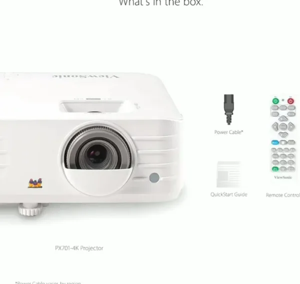 View Sonic PX701-4K 4K Cinema Projector, HDR