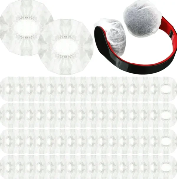 500 Pieces Disposable Earphone Covers (White Color)