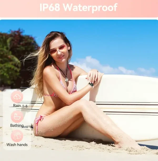 Exercise Tracker Smartwatch with Heart Rate & Blood Oxygen