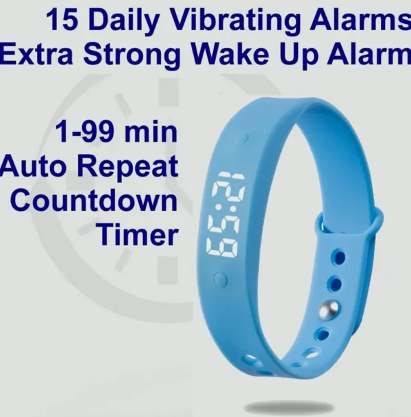 VB150 Vibrating Alarm Watch - 15 Alarms with Countdown Timer