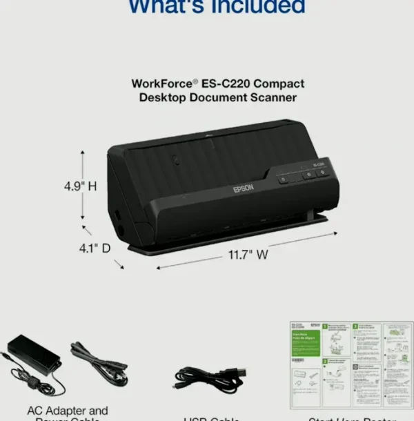 Compact Tabletop Document Scanner