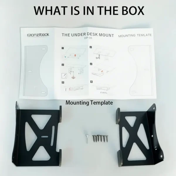 Under Table Holder for Playstation 5 by Monzlteck, Compact Bracket