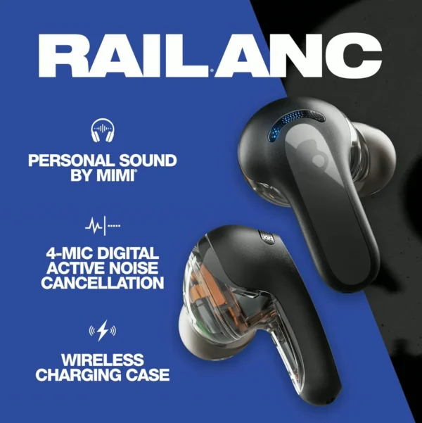 Skullcandy ANC Wireless Headphones, 27 Hr Playtime, with Microphone