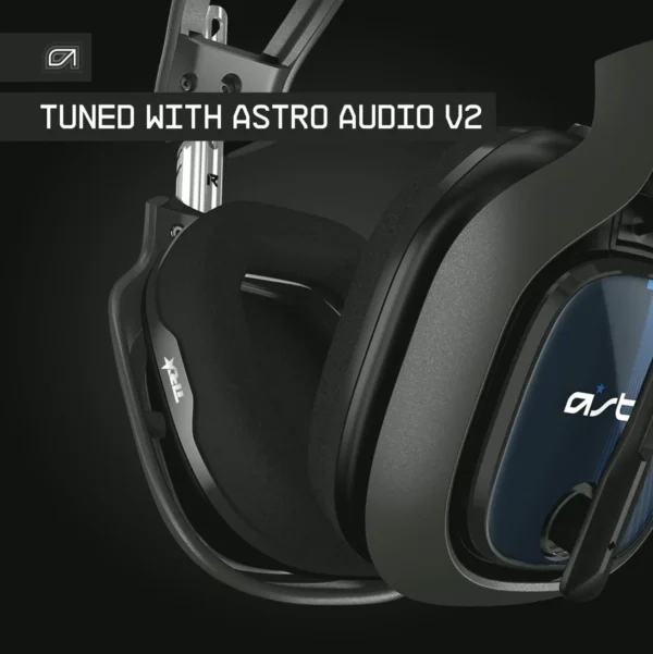 A40 Gaming Headset + Amp Professional TR with PlayStation 5, PS4, PC, Mac - Black/Blue