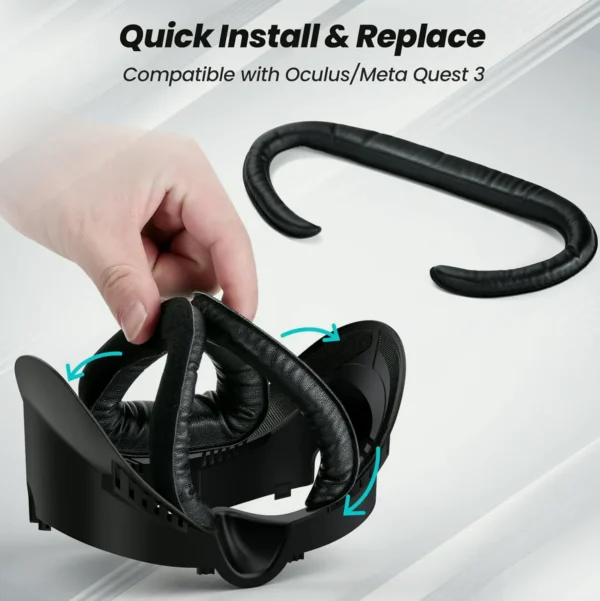 Facial Pad Compatible with Oculus Quest 3 Interface