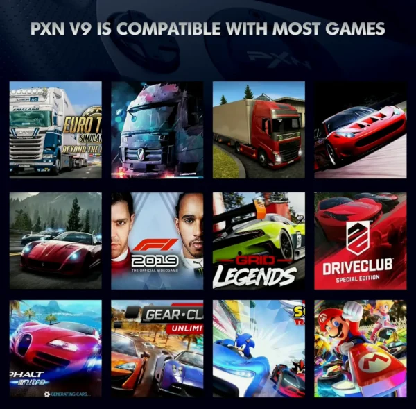 Brand Gaming Steering Wheel V9 and Pedal
