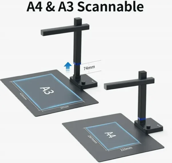 Shine Ultra Portable File Scanner, USB Book Scanner with OCR