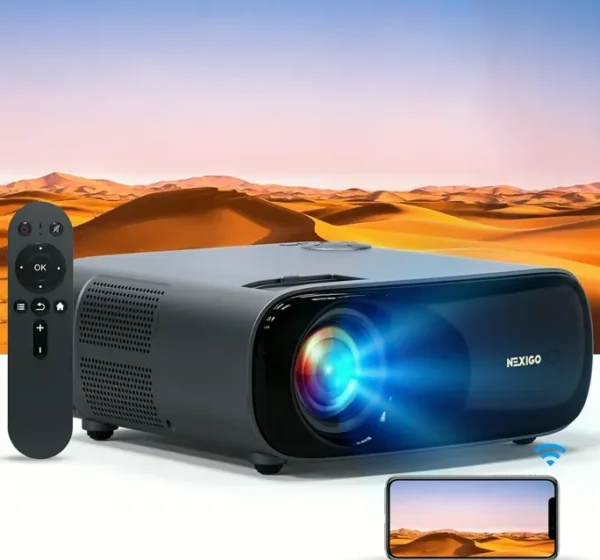 NexiGo PJ4K 1080P WiFi Projector with Bluetooth
