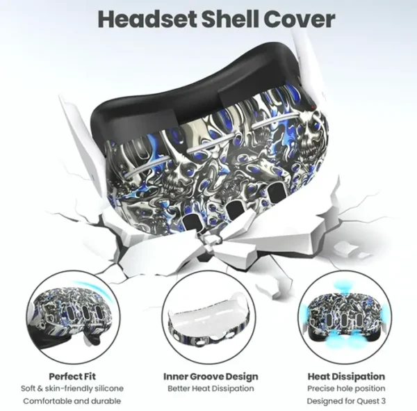 Silicone Protective Kit for Meta Quest 3