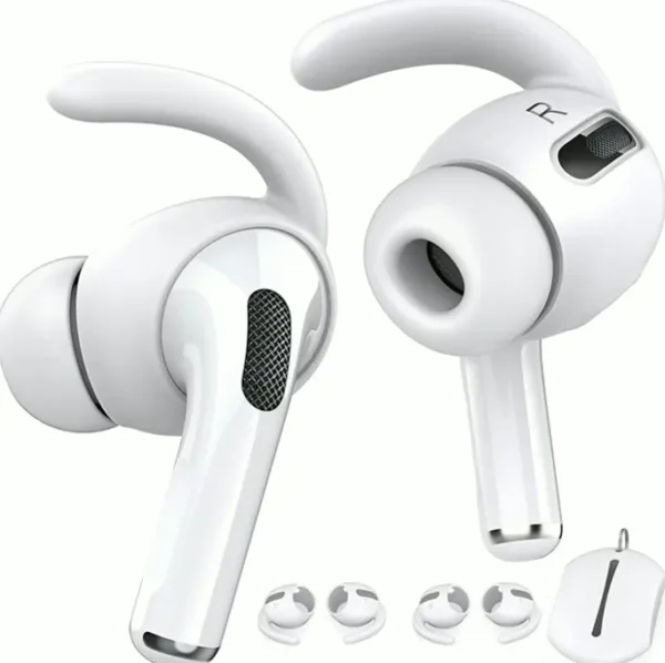 AhaStyle AirPods Pro Accessories Ear Hooks [3 Pairs] Non-Slip Ear Covers [including Storage Pouch]