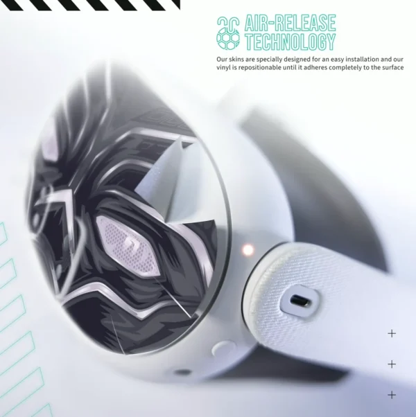 Virtual Reality Headset Black Cat Cover Set for Oculus Quest 3