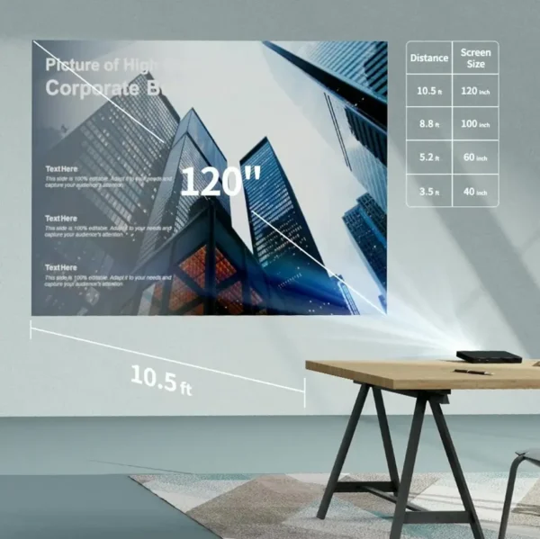 Compact Laser Projector, WiFi and BT Enabled