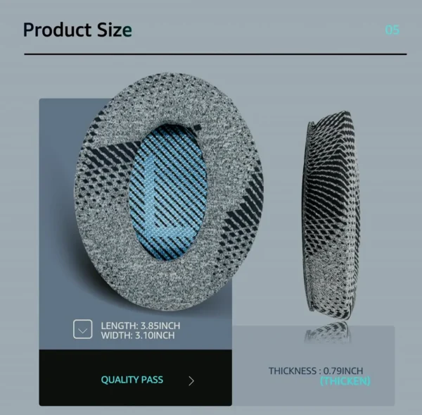 Chill Comfort Replacement Ear Pads for Bose-Headphones QC35 Series
