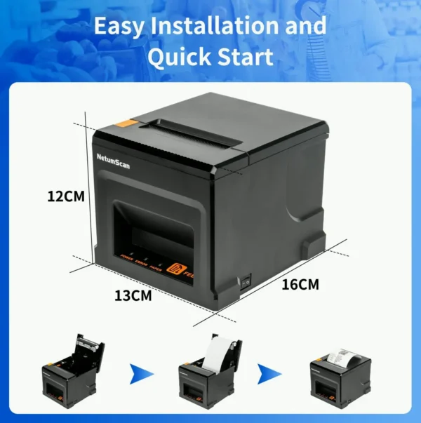 NetumScan POS Receipt Printer 300 mm/sec USB