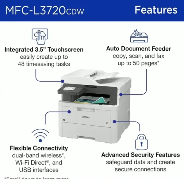 Brother MFC-L3720 Wireless All-in-One Digital Printer