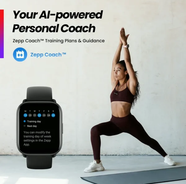 Amazfit's Active Watch with AI Fitness Trainer, GPS & 14 Day Battery