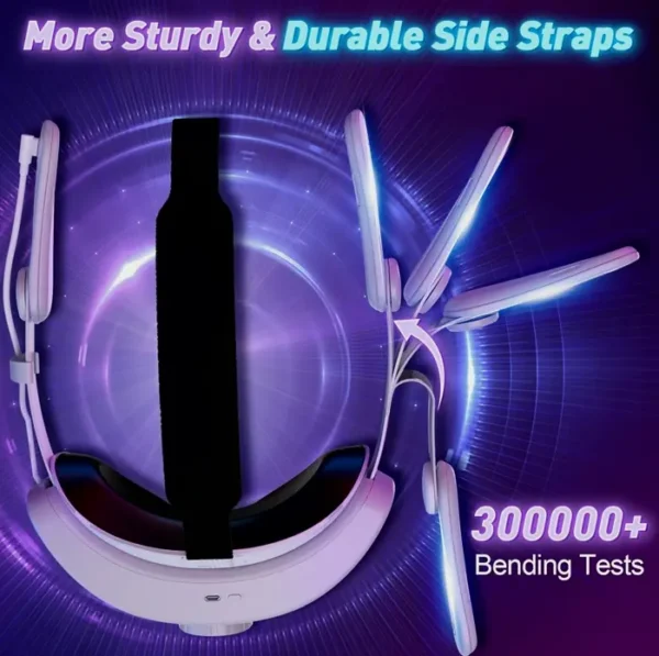 Head Strap with Battery for Meta Quest 3, 10000mAh Power Bank