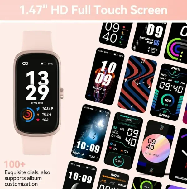 Exercise Tracker Smartwatch with Heart Rate & Blood Oxygen