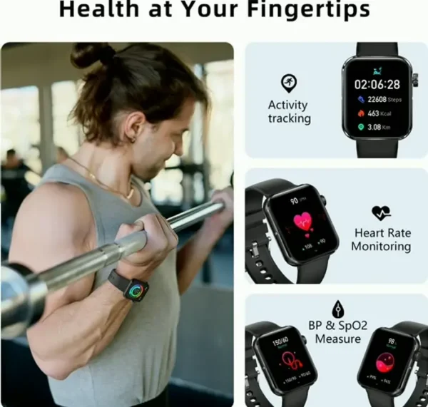 FitnessPro Fitness Watch 1.83" with Calling Capabilities