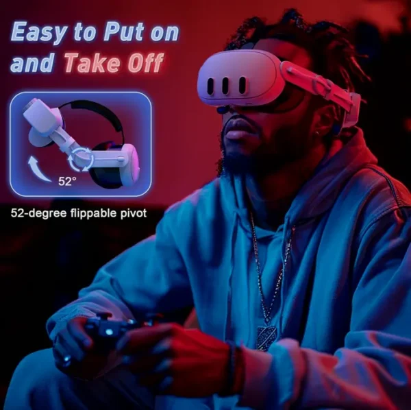 Head Strap with Battery for Meta Quest 3, 10000mAh Power Bank