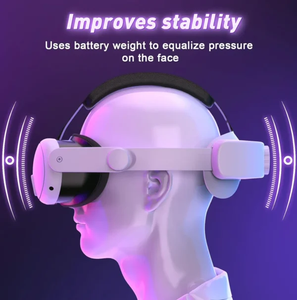 Head Strap with Battery for Meta Quest 3, 10000mAh Power Bank