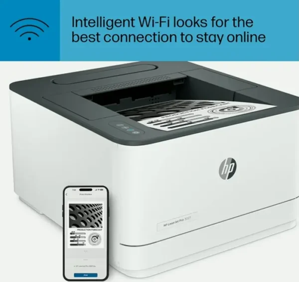 Hewlett-Packard LaserJet Professional 3001dw Cordless Duplex Mono Printer with HP+