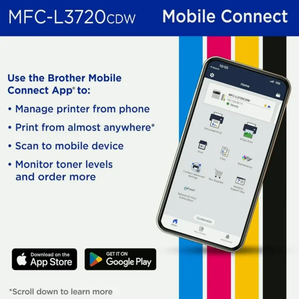 Brother MFC-L3720 Wireless All-in-One Digital Printer