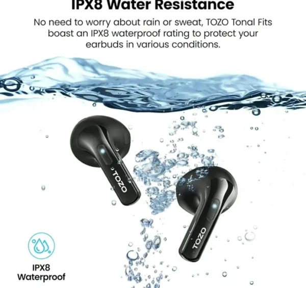 T21 Wireless Earbuds, Dual Mic, IPX8, Long Playback Sound with Case Color