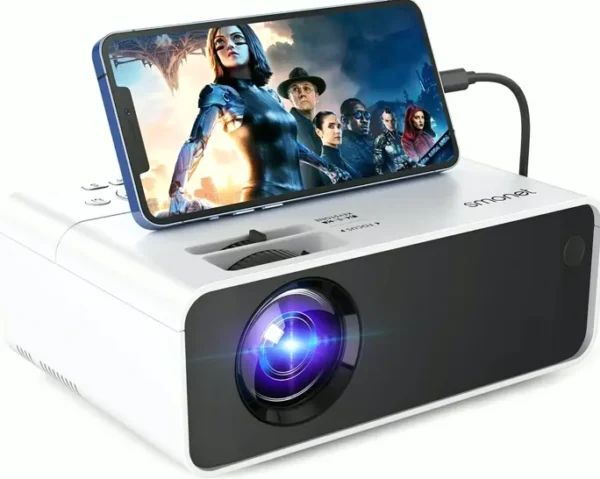 HD Video Projector, SMONET Mini LED
