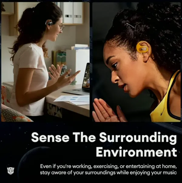 Robotic Open-Ear Bluetooth Earbuds