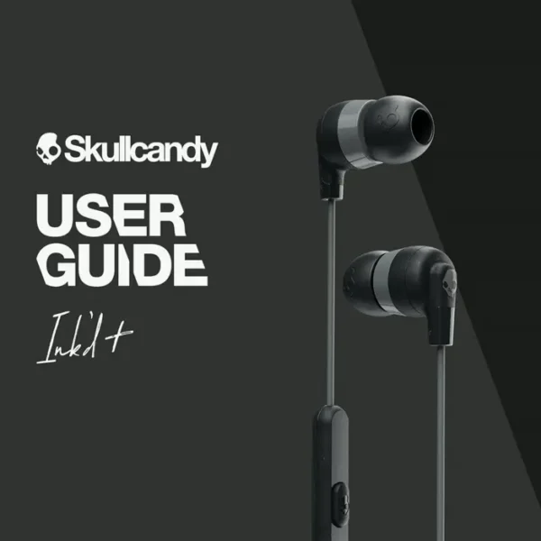 Skull Candy Ink Plus Earbuds, Microphone, Bluetooth Compatible - Black