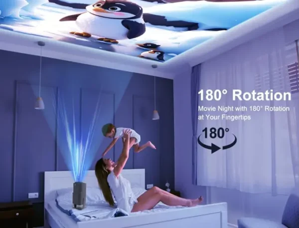 Mini 4K Projector with WiFi and Bluetooth