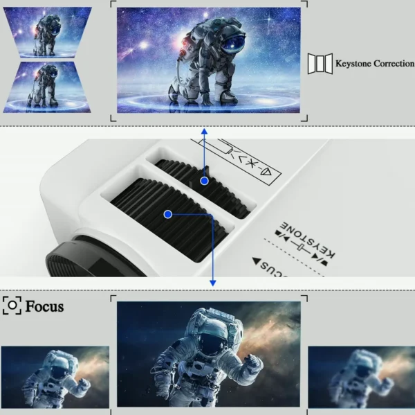 Mini HD Projector 1080P Supported