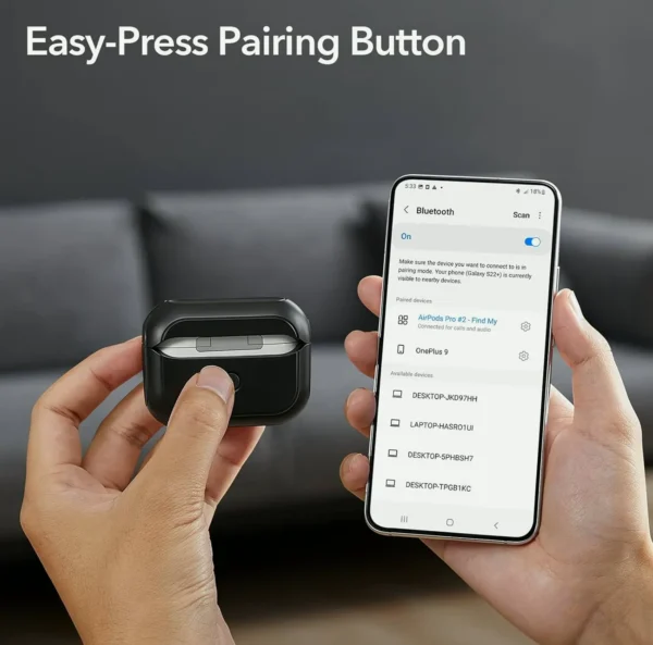 ESR Case for AirPods Pro 2nd Case with MagSafe, Dark