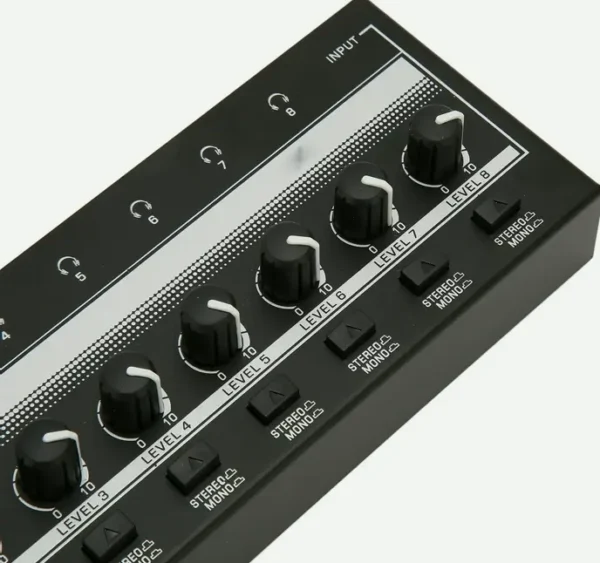 Audio Headphone Amp with Energy Adapter, 8 Outputs, Connection, for Studio