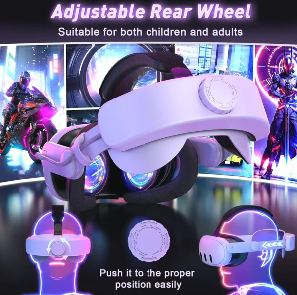 Head Strap with Battery for Meta Quest 3, 10000mAh Power Bank