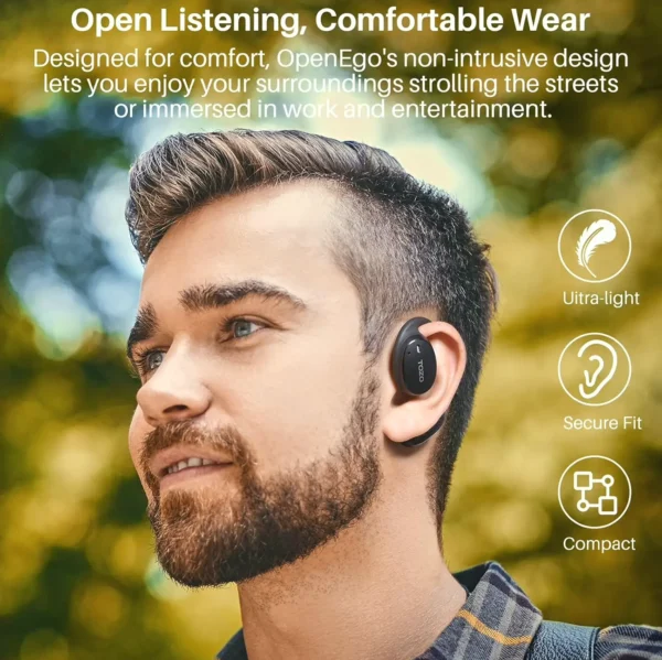TOZO's OpenEgo Wireless Headphones with Bluetooth 5.3