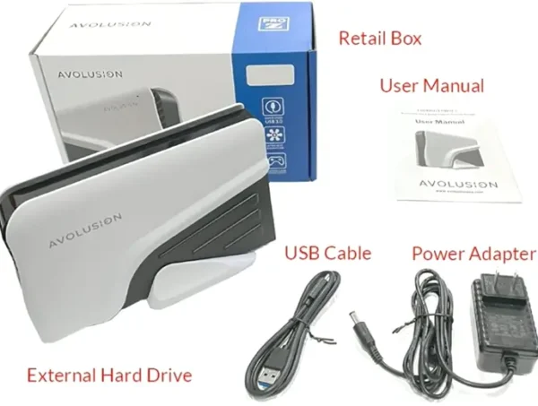 Avo-Brand PRO-Z Series 10TB USB 3.0 External Gaming Hard Disk for Xbox Series