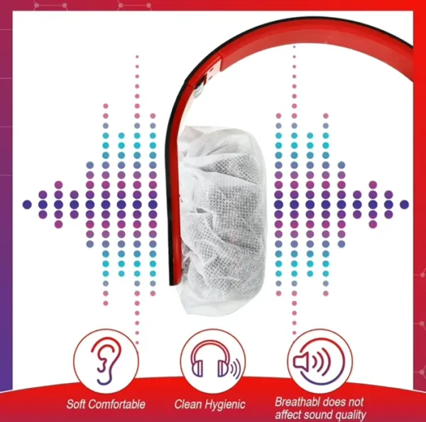 500 Pieces Disposable Earphone Covers (White Color)