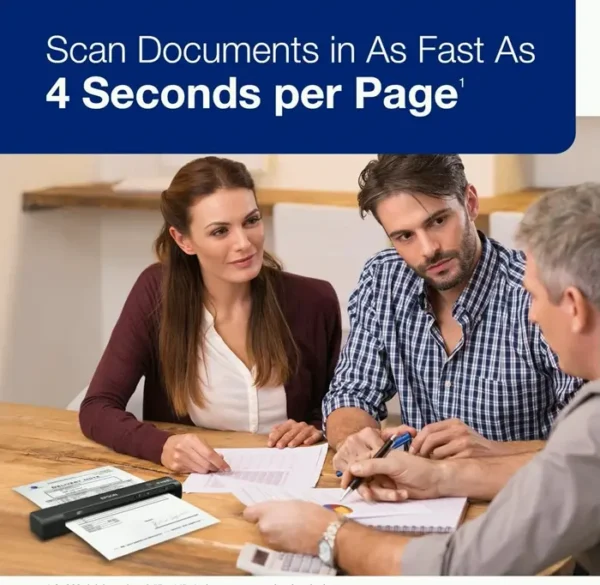Epson Work ES-60W Wireless Compact Document Scanner