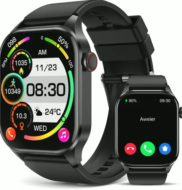 Intelligent Watch for Guys Women, Blood Checker, AMOLED Display, Activity Tracker