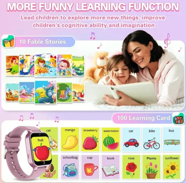 HD Touchscreen Wristwatch for Kids Ages 5-12 Years Old