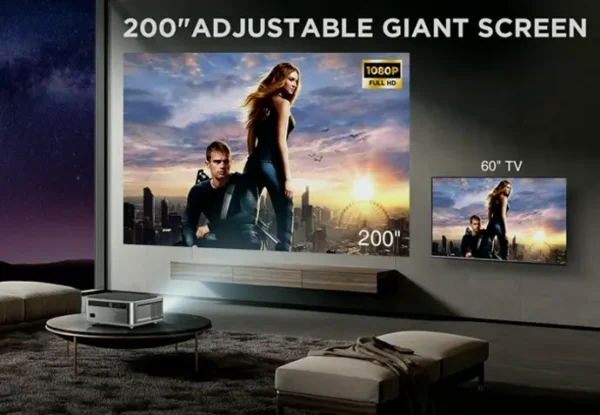 Ultra HD WiFi BT Projector 1080P Ultra HD Support
